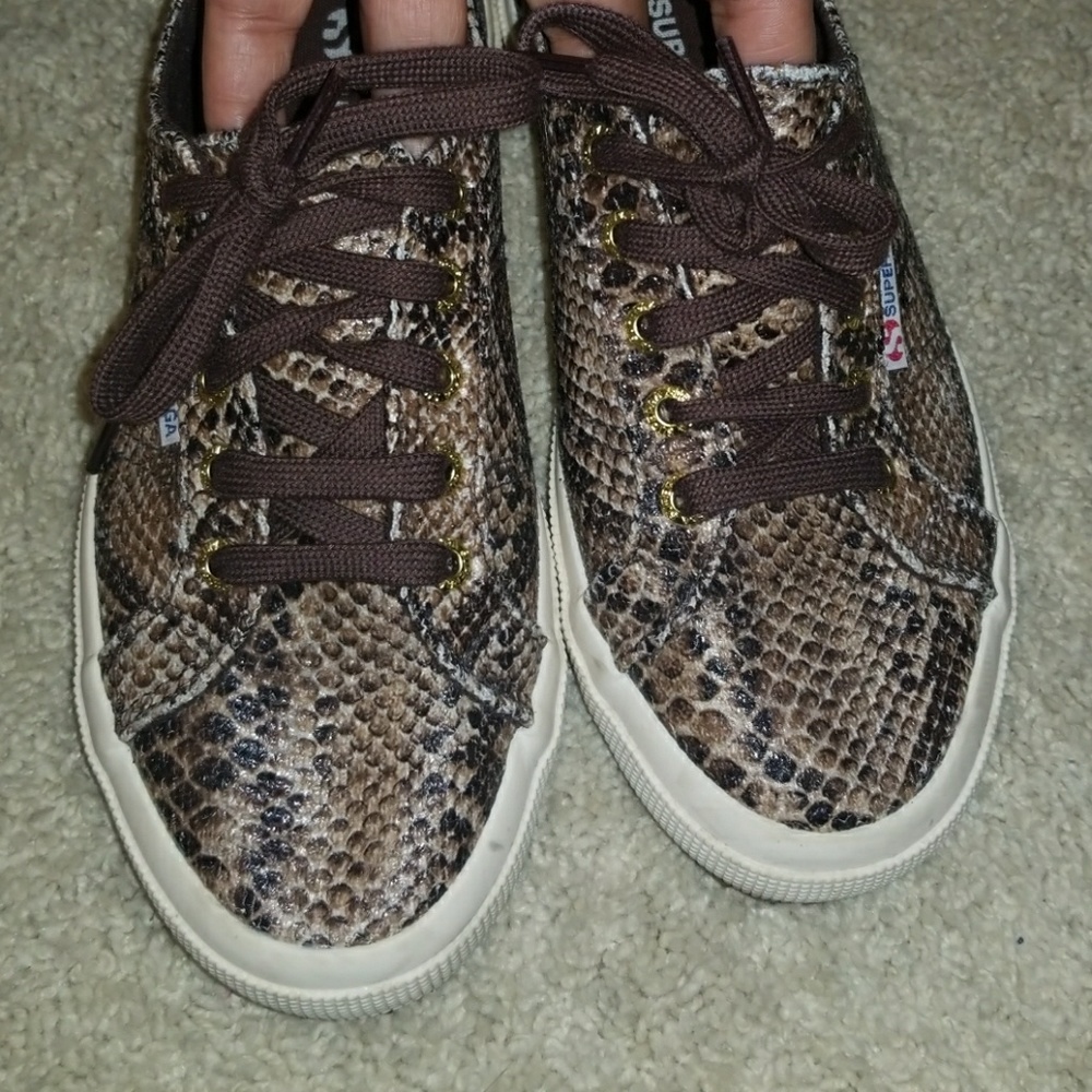 Superga Snakeprint Sneakers Size 38
